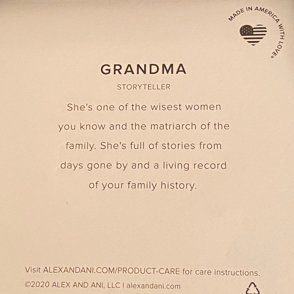 ALEX AND ANI GRANDMOTHER “WISE AND WARM” CHARM BANGLE - Picture 5 of 5